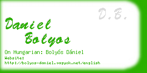 daniel bolyos business card