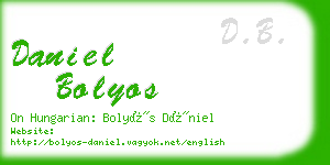 daniel bolyos business card